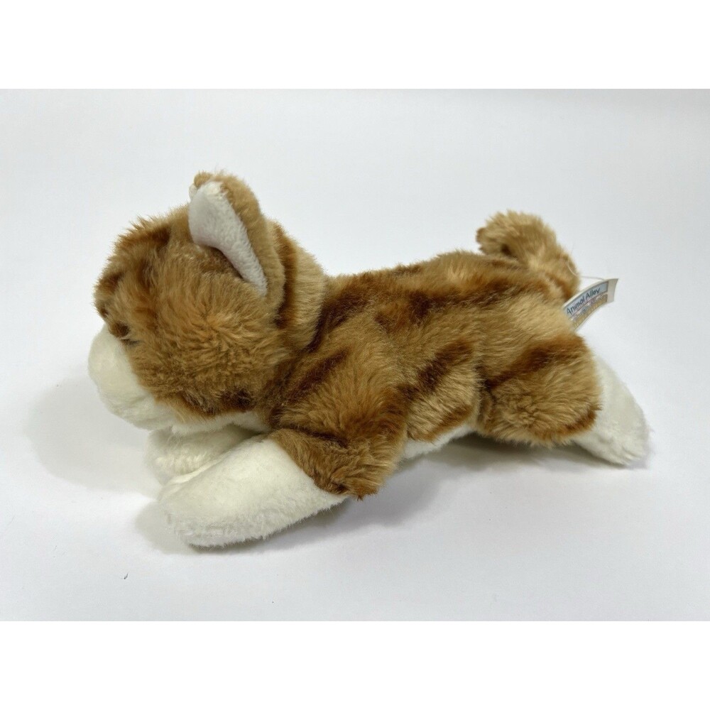 Animal Alley Tabby Cat Kitty 10” Plush Stuffed Animal! Orange, White Striped!